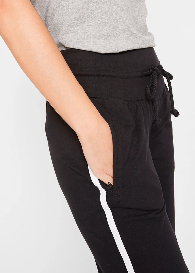 Capri sportbroek van katoen • zwart • product-page.page-title-suffix
