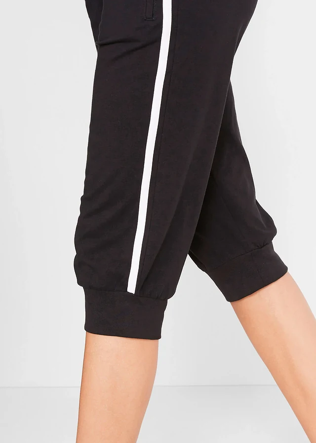 Capri sportbroek van katoen • zwart • product-page.page-title-suffix
