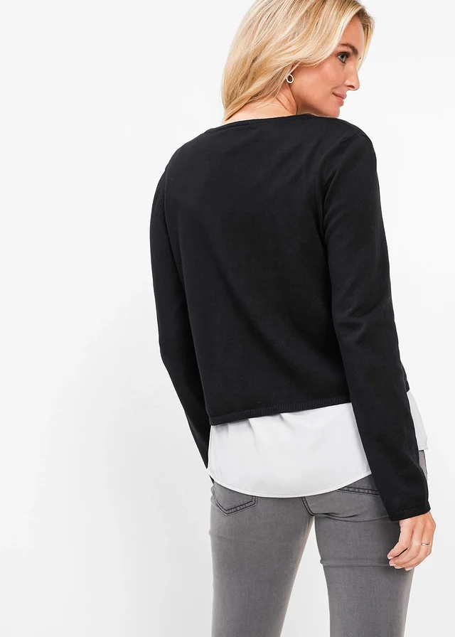 Gilet simple en fine maille • noir • product-page.page-title-suffix