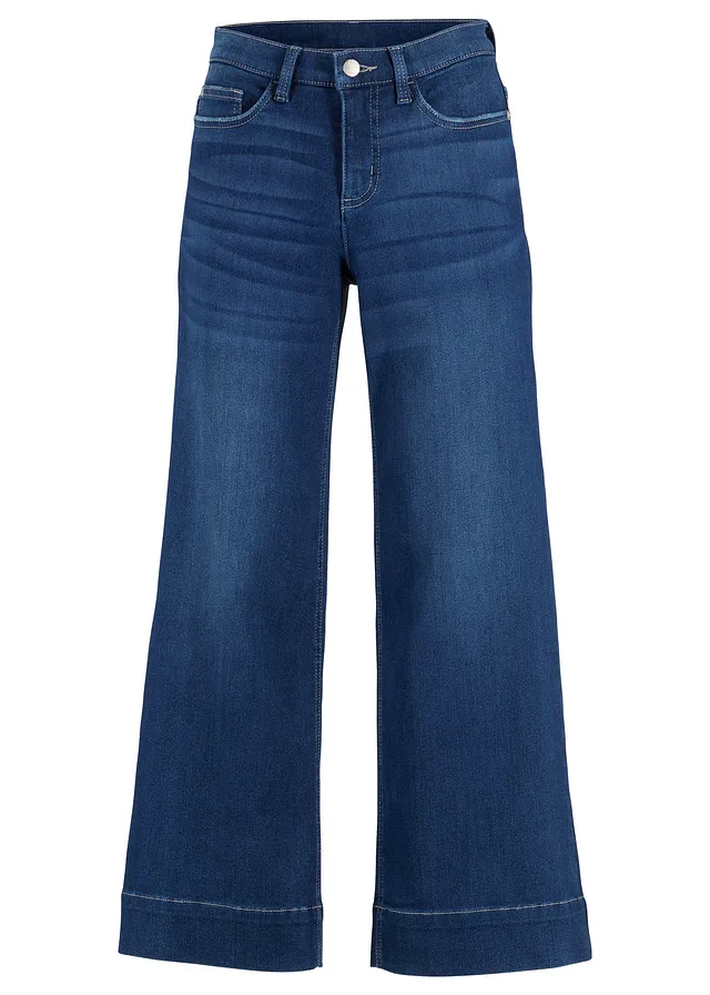 Blugi culotte din material ultrasoft