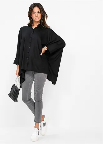 Oversized blouse • zwart • bonprix online shop