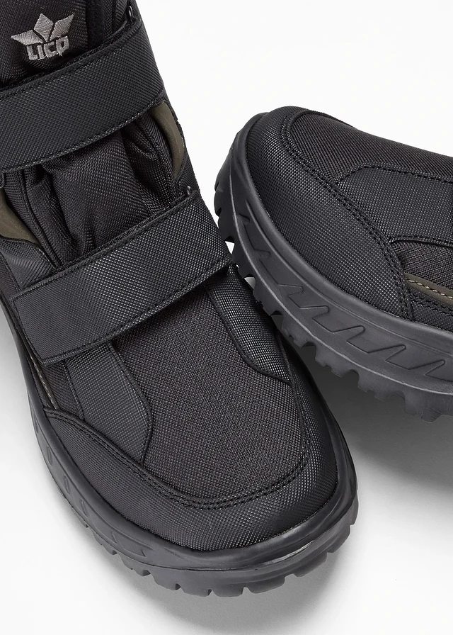 Winterboots van Lico, Kleur: zwart-grijs