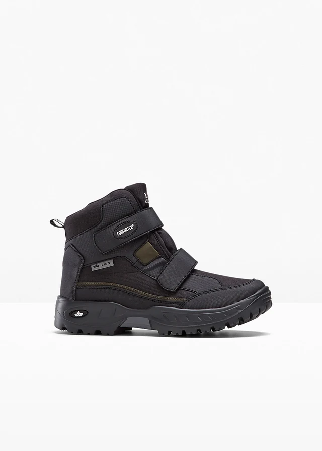 Winterboots van Lico, Kleur: zwart-grijs