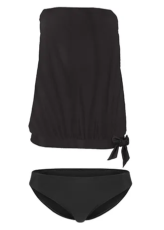 Oversize tankiny s odnímatelnými ramínky (2dílná souprava) • černá • bonprix obchod