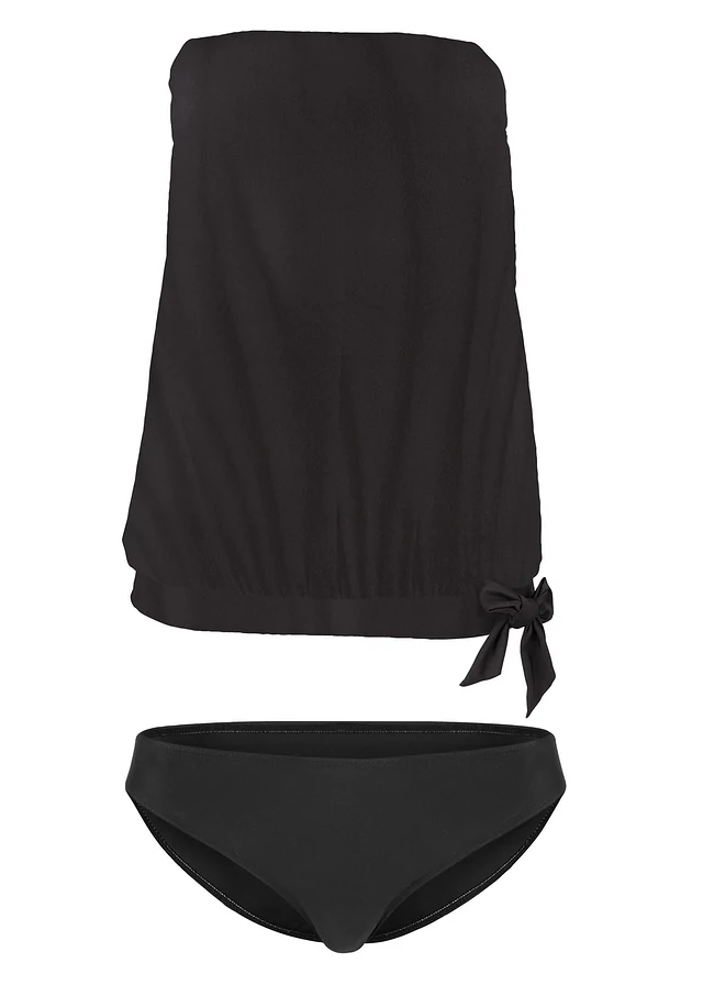 Tankini oversize à bretelles amovibles (ens. 2 pces)