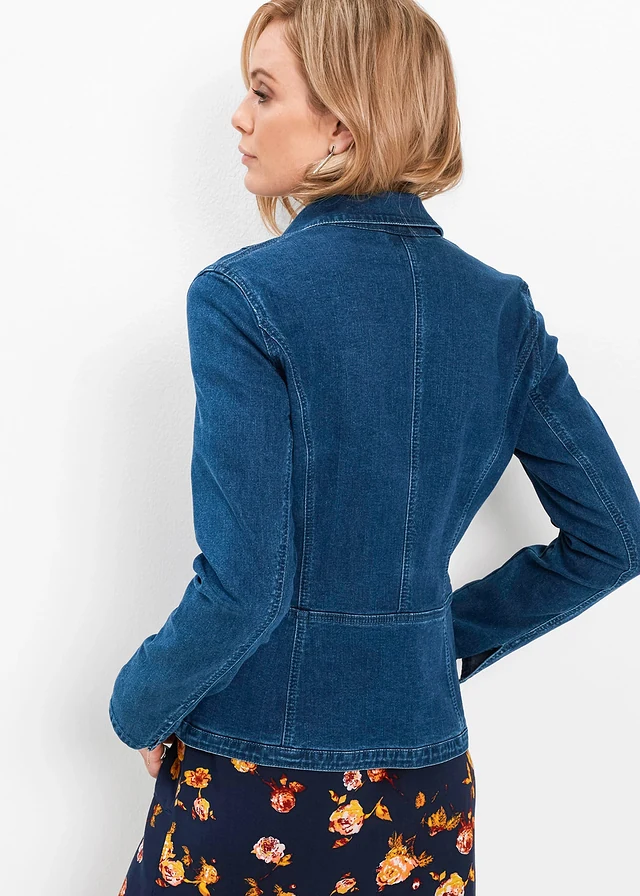 Veste en jean, Couleur: bleu denim