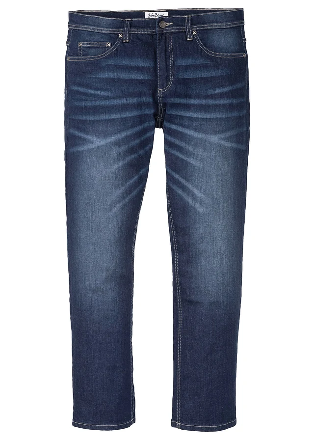 Jeansy ze stretchem, regular fit, straight