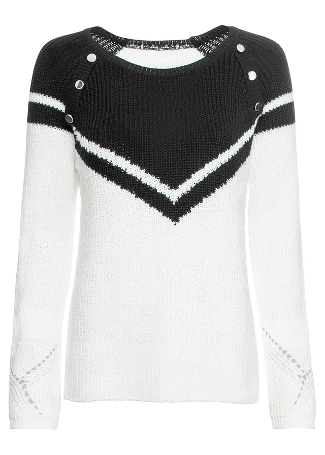 Pulover cu nasturi deco