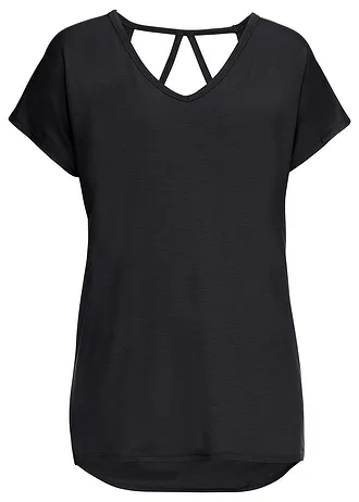 T-shirt en viscose mélangée • noir • Boutique bonprix
