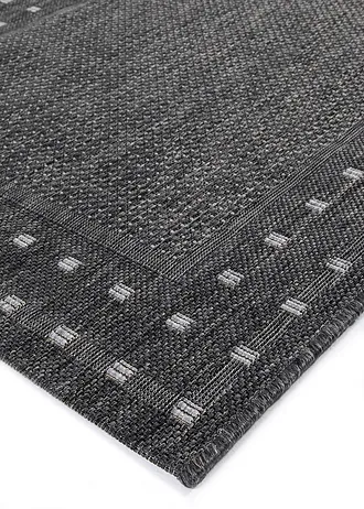 Binnen- en buitenloper met boord • antraciet • bonprix online shop