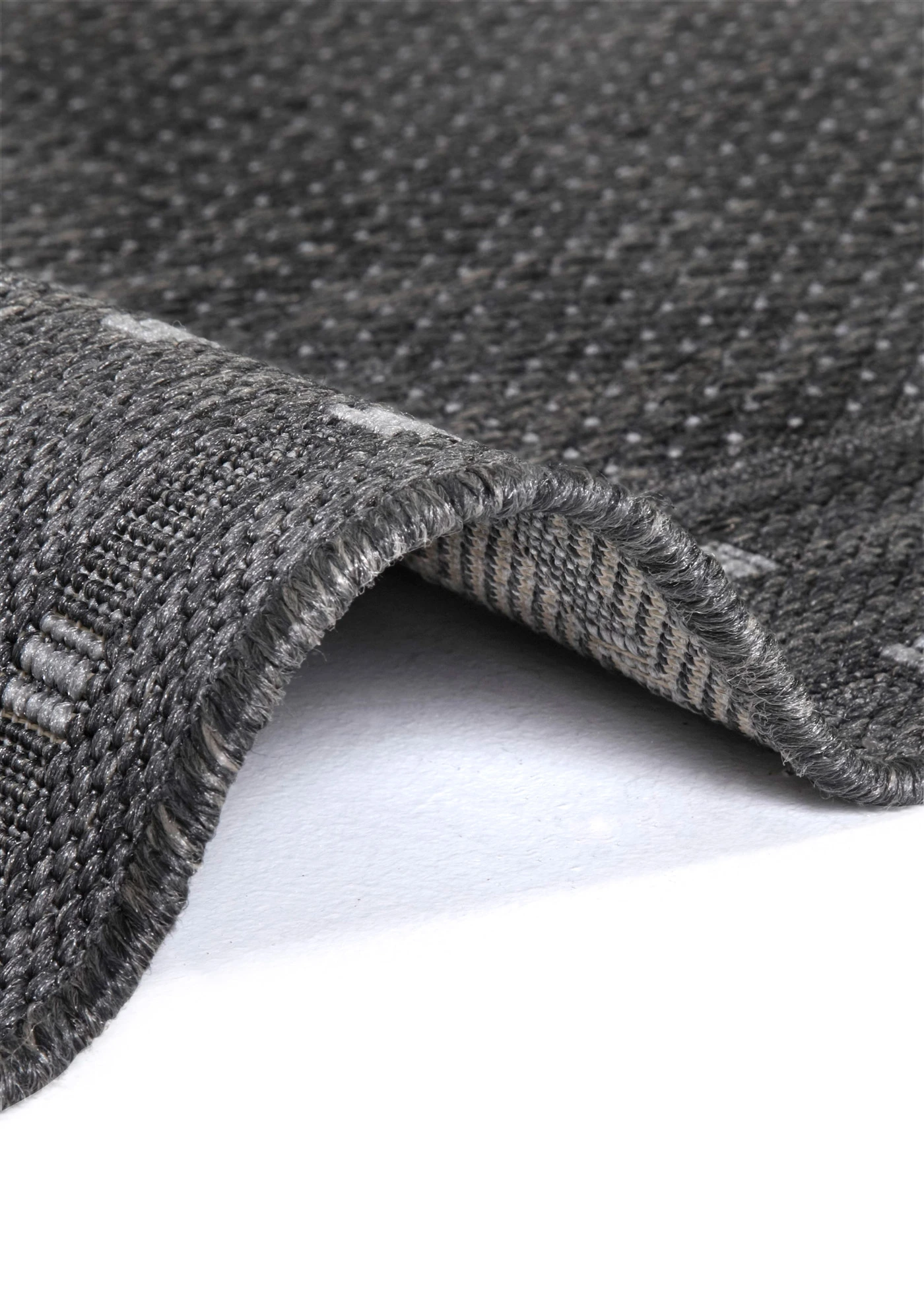 Binnen- en buitenloper met boord • antraciet • bonprix online shop