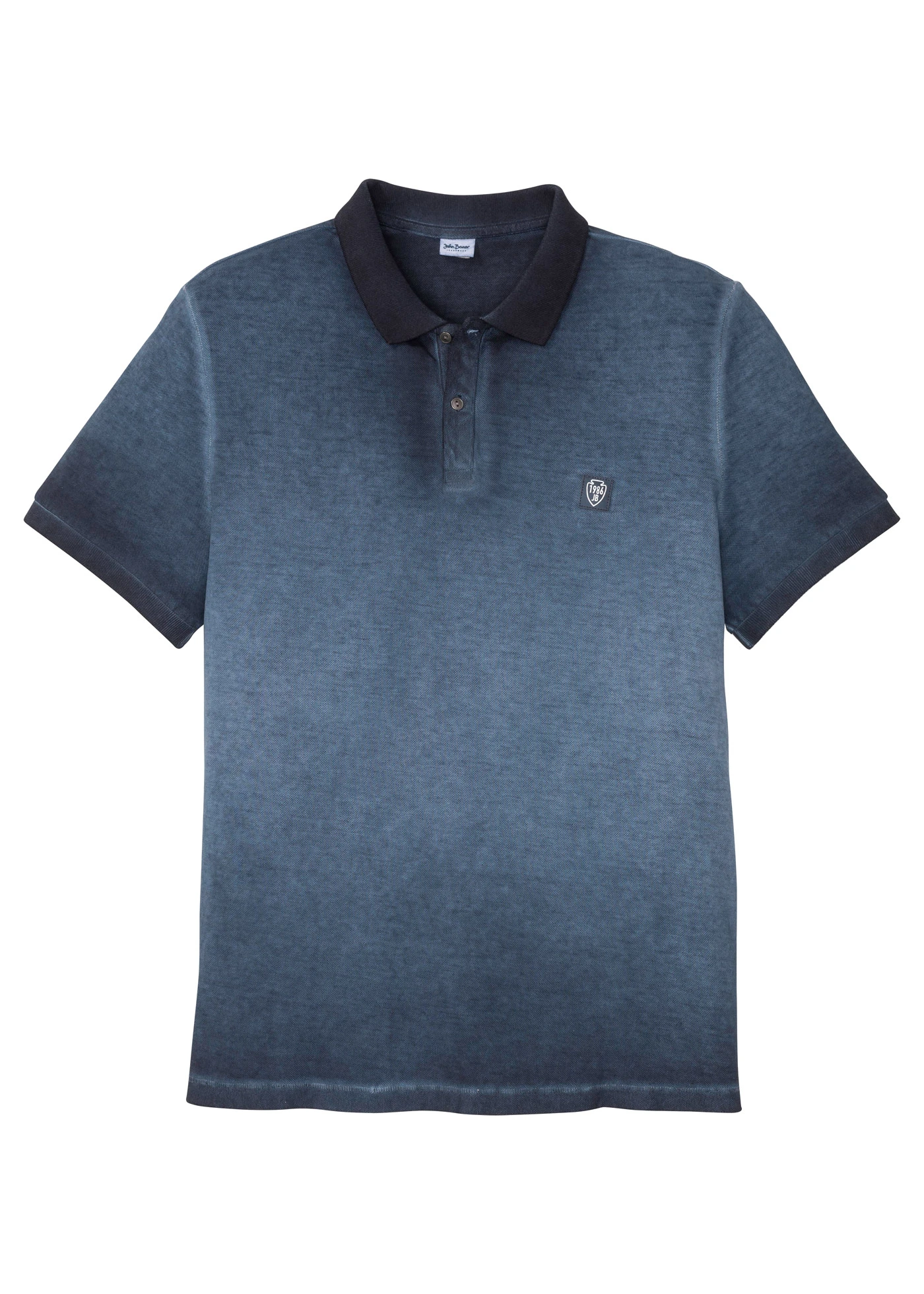 Polo piqué aspect délavé • bleu profond used • Boutique bonprix