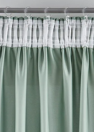 Mikroszálas függönyök (2 darabos csomag) • halvány zöld • bonprix áruház