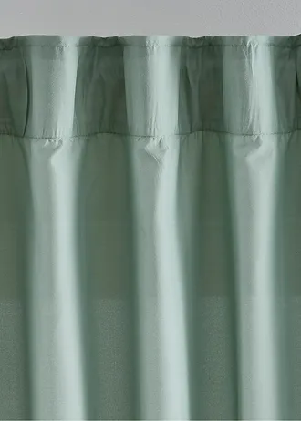 Lot de 2 rideaux en microfibre • vert tilleul • Boutique bonprix
