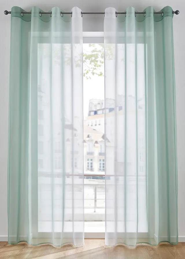 Záclona z ľahkého volálu, aj extradlhý (2 ks)