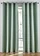 Draperii din microfibre, opace (set/2 buc.), culoare: verde-tei