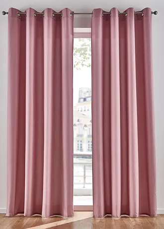 Rideau en microfibre (2 pces)