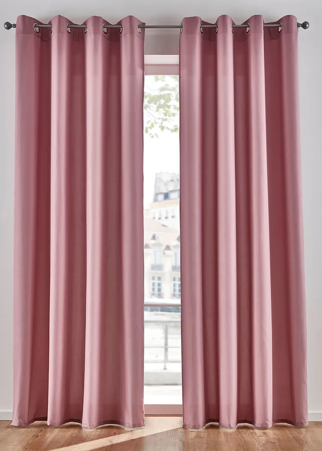 Draperii din microfibre ușor de întreținut (set/2 buc.)