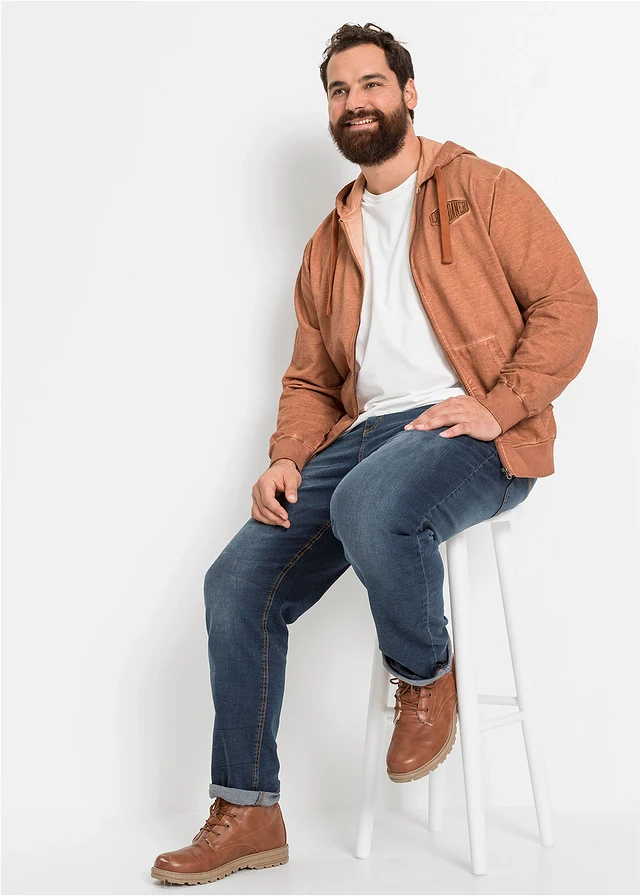 Džíny Classic Fit, Straight, barva: tmavě modrý denim