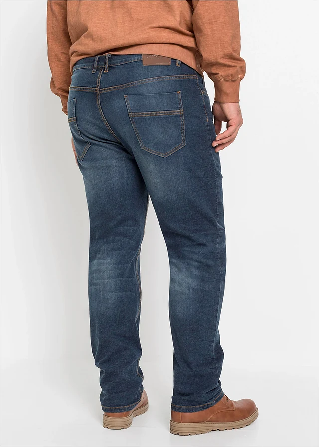 Džíny Classic Fit, Straight, barva: tmavě modrý denim