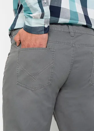 Keprové kalhoty z čisté bavlny Regular Fit, Straight • černá plus size • bonprix obchod