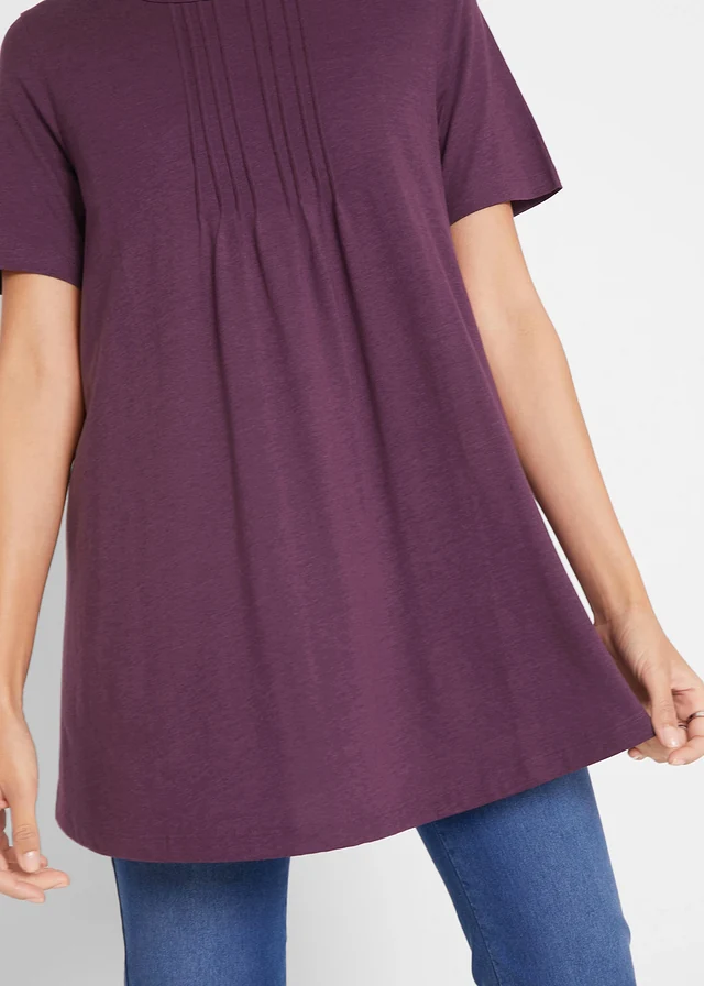 T-shirt in A-lijn, korte mouw • vlierbes • product-page.page-title-suffix