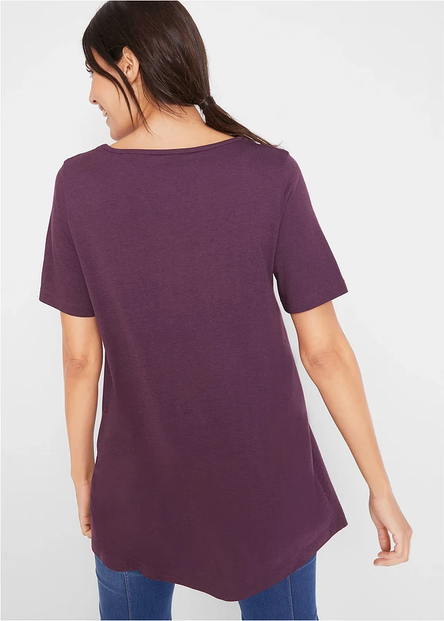 T-shirt in A-lijn, korte mouw • vlierbes • product-page.page-title-suffix