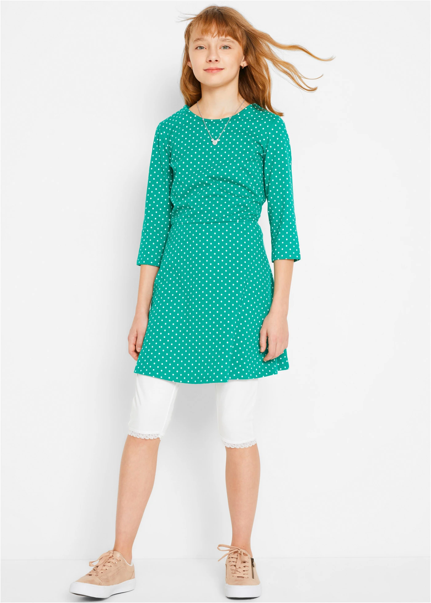 Lot de 2 leggings corsaire • blanc/noir • Boutique bonprix