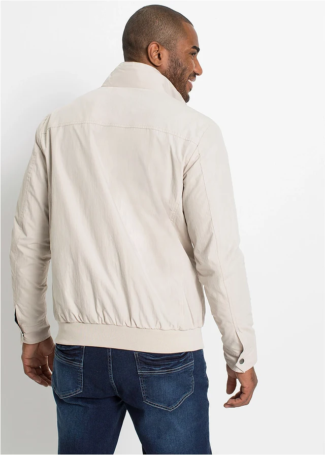 Tussenjas in blousonvorm met opstaande kraag • steengrijs • product-page.page-title-suffix