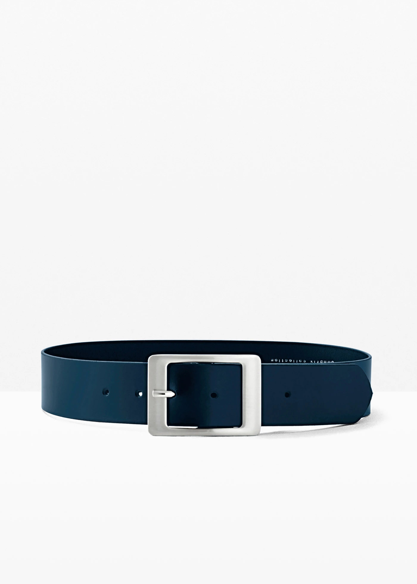 Ceinture en cuir • bleu foncé • Boutique bonprix