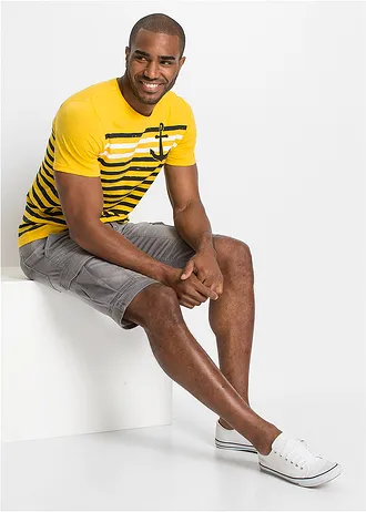 Bermuda en sweat effet jean, regular • gris clair denim • Boutique bonprix