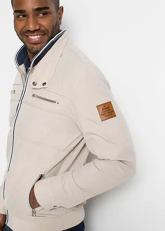 Blouson de mi-saison à col montant • gris pierre • Boutique bonprix