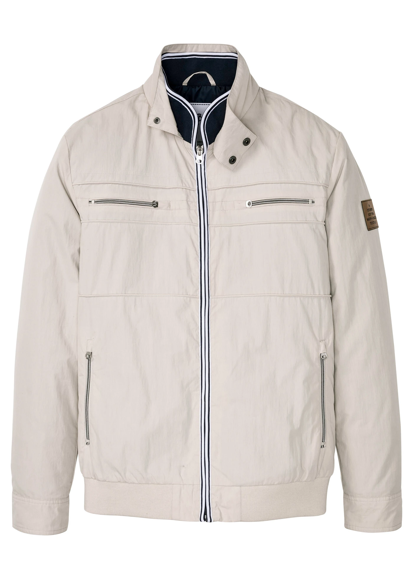 Blouson de mi-saison à col montant • gris pierre • Boutique bonprix