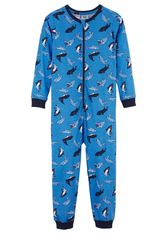 Pijama tip salopetă din bumbac organic 100%