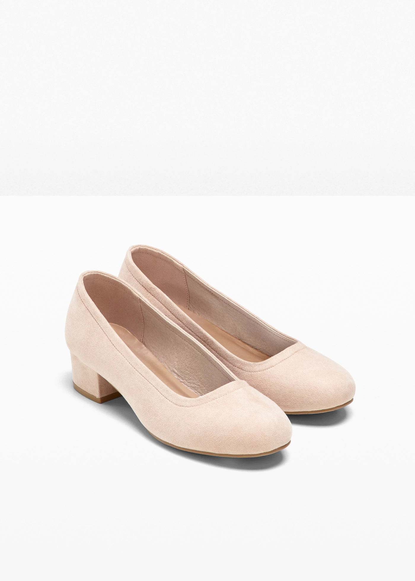 Pumps met een blokhak • beige • bonprix online shop