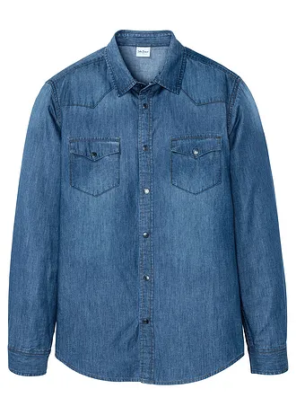 Džínsová košeľa Slim Fit, z čistej bio bavlny