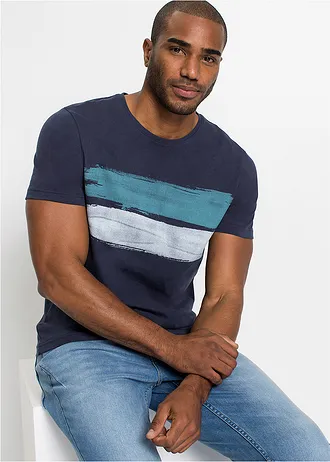 Tričko z čisté organické bavlny, barva: tmavě modrá