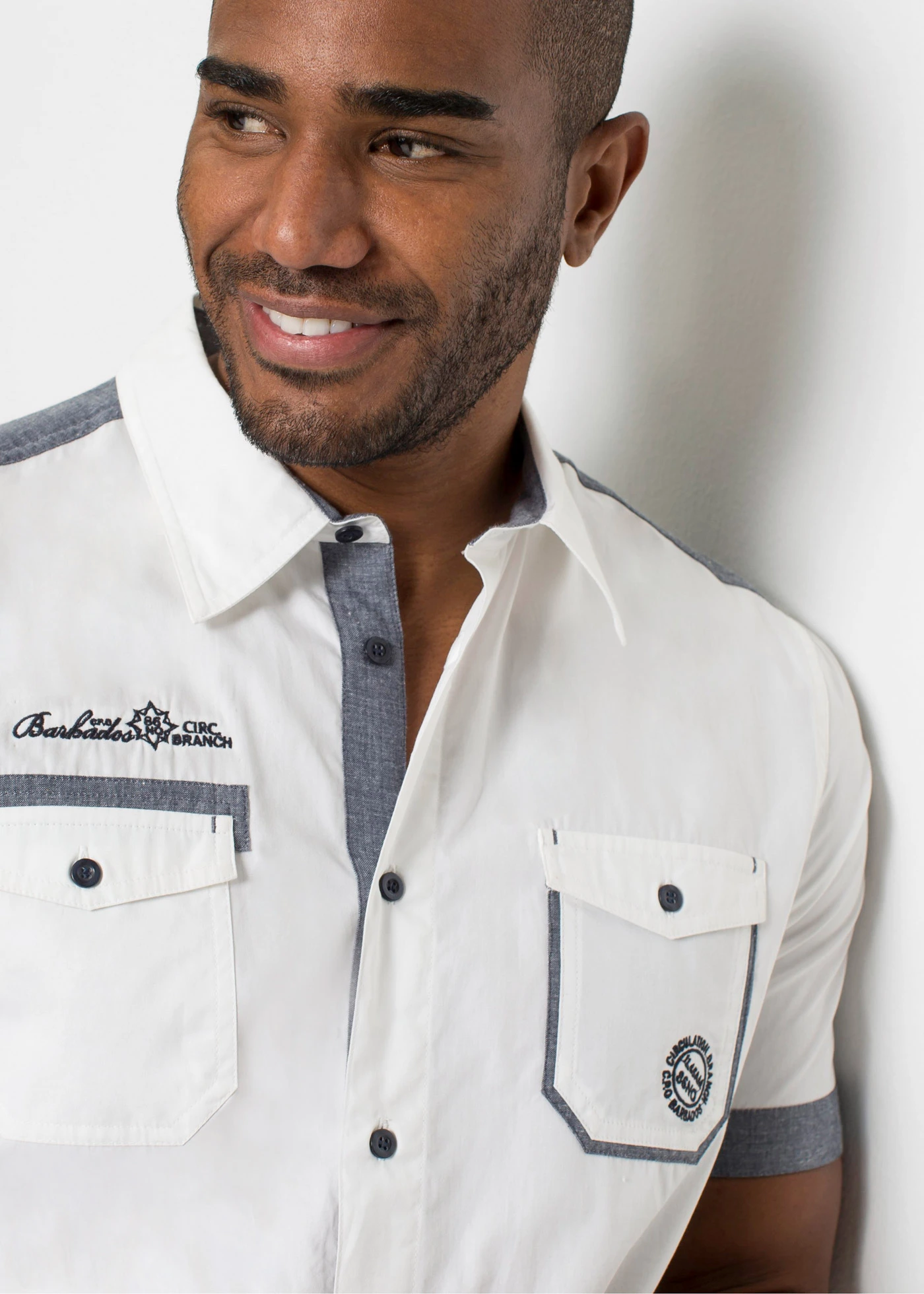 Chemise manches courtes 100% coton • blanc • Boutique bonprix