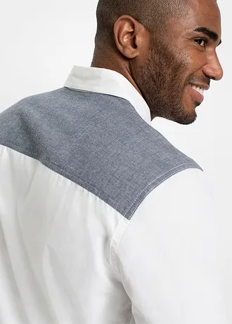 Overhemd van puur katoen met korte mouwen • wit • bonprix online shop