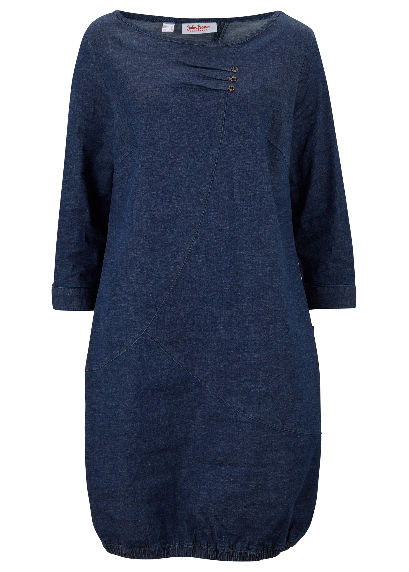 Robe en jean extensible • bleu foncé stone • Boutique bonprix