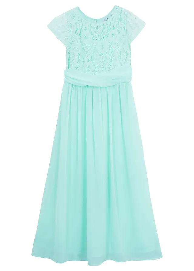 Sifon ruha csipkével • pasztell menta • bonprix áruház