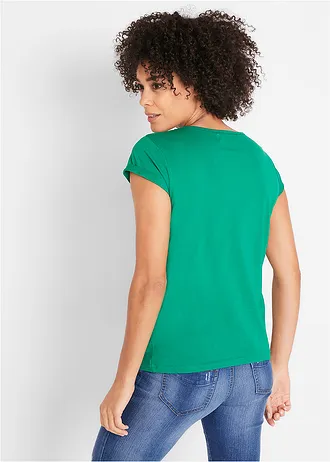 T-shirt van puur katoen, Kleur: mintgroen