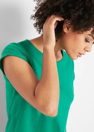 Tričko z čisté bavlny • mátově zelená • bonprix obchod