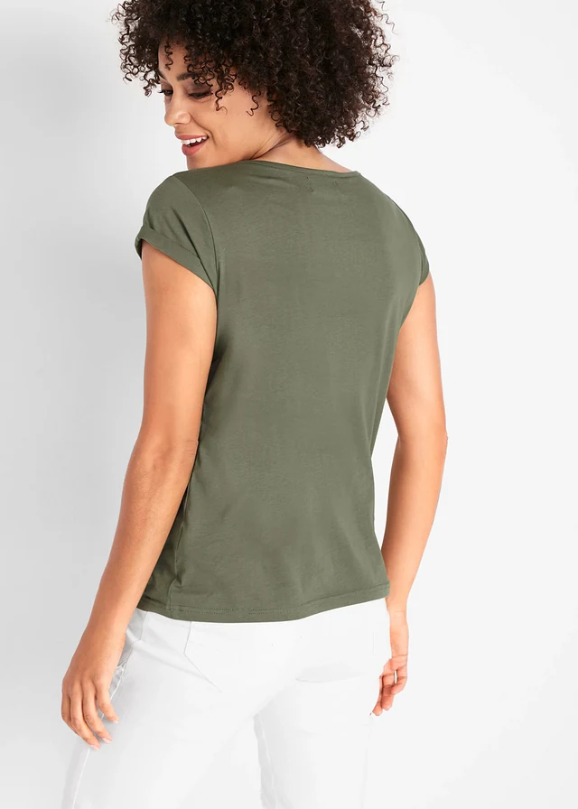 T-shirt van puur katoen • olijfgroen • product-page.page-title-suffix