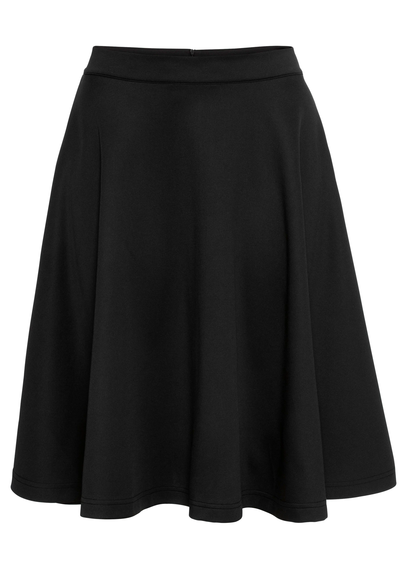 Jupe douce en matière néoprène • noir • Boutique bonprix