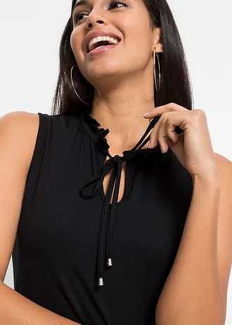 Top in een viscosemix • zwart • bonprix online shop