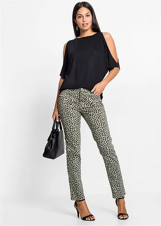 Triko s odhalenými rameny, barva: černá