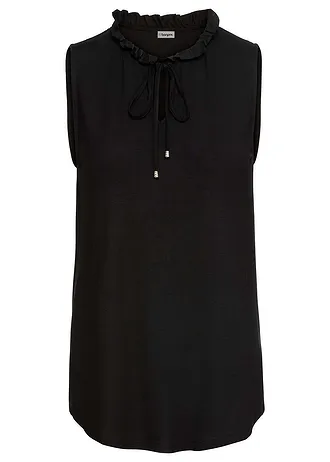 Top in een viscosemix • zwart • bonprix online shop