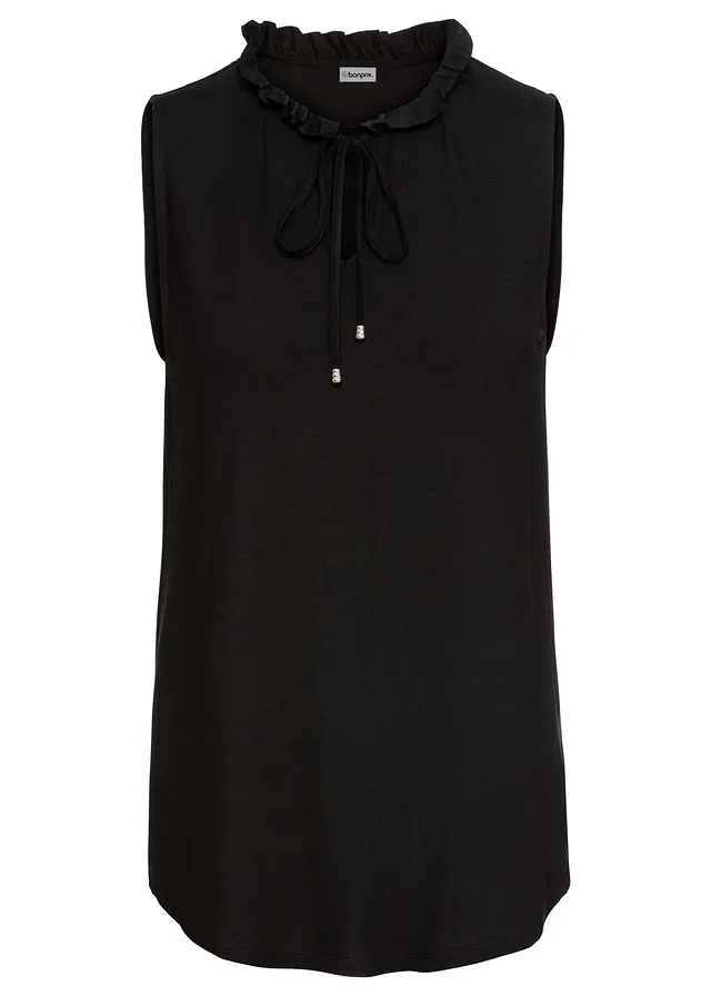 Top in een viscosemix • zwart • bonprix online shop