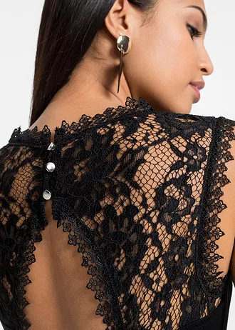 Top van een zachte viscosemix • zwart • bonprix online shop